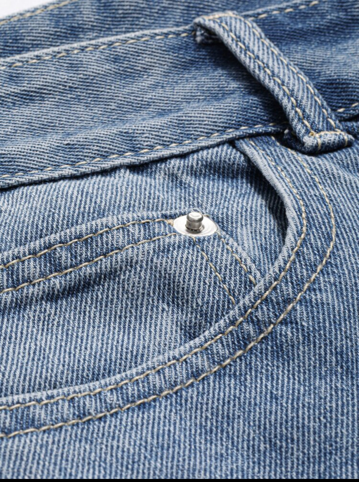 Men washed Loose Fit Jeans