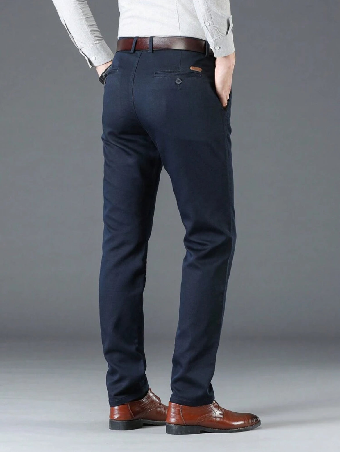 Men’s straight stretch business pants