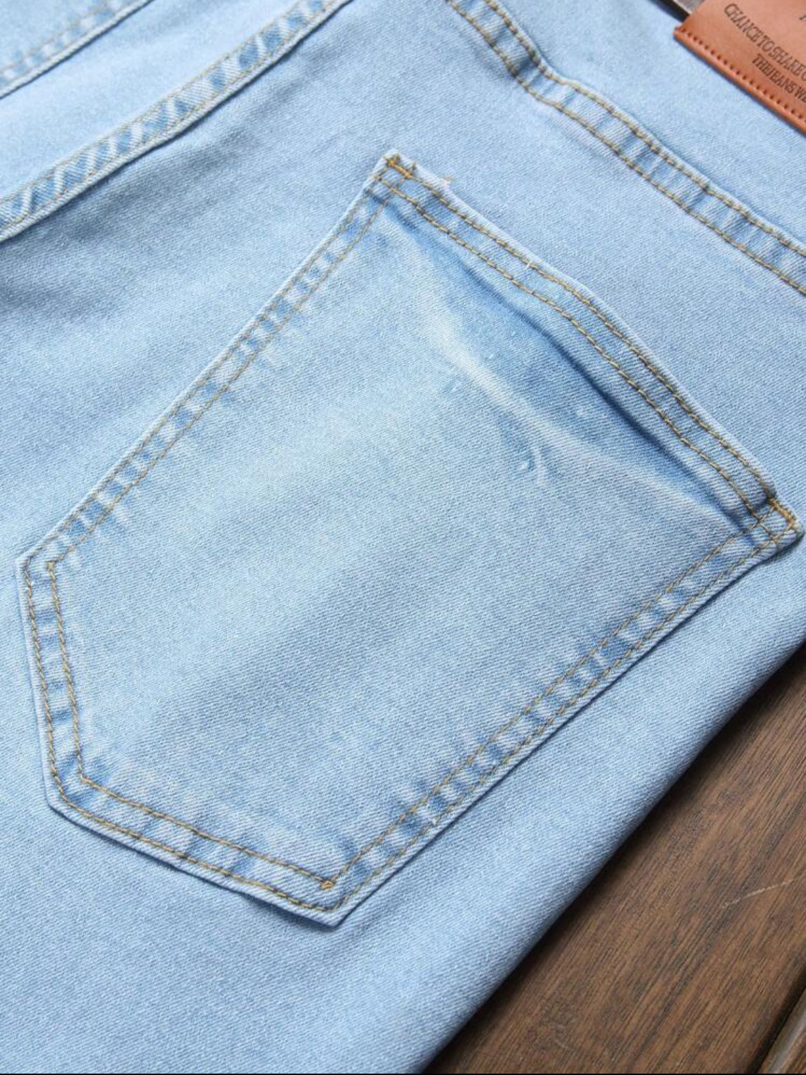 Men stretchy straight Fit Jeans