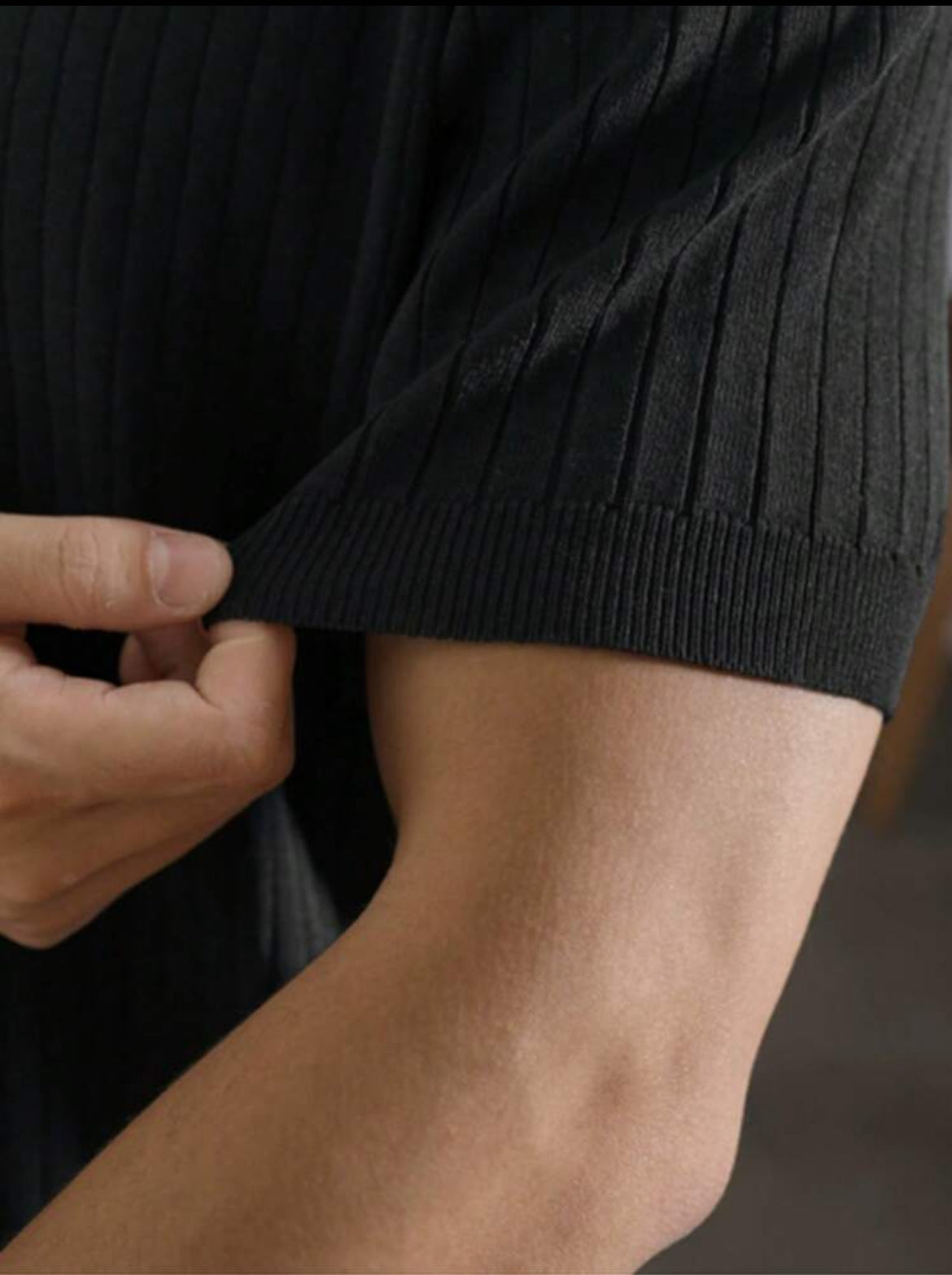 White Textured Cuban Collar Shirt