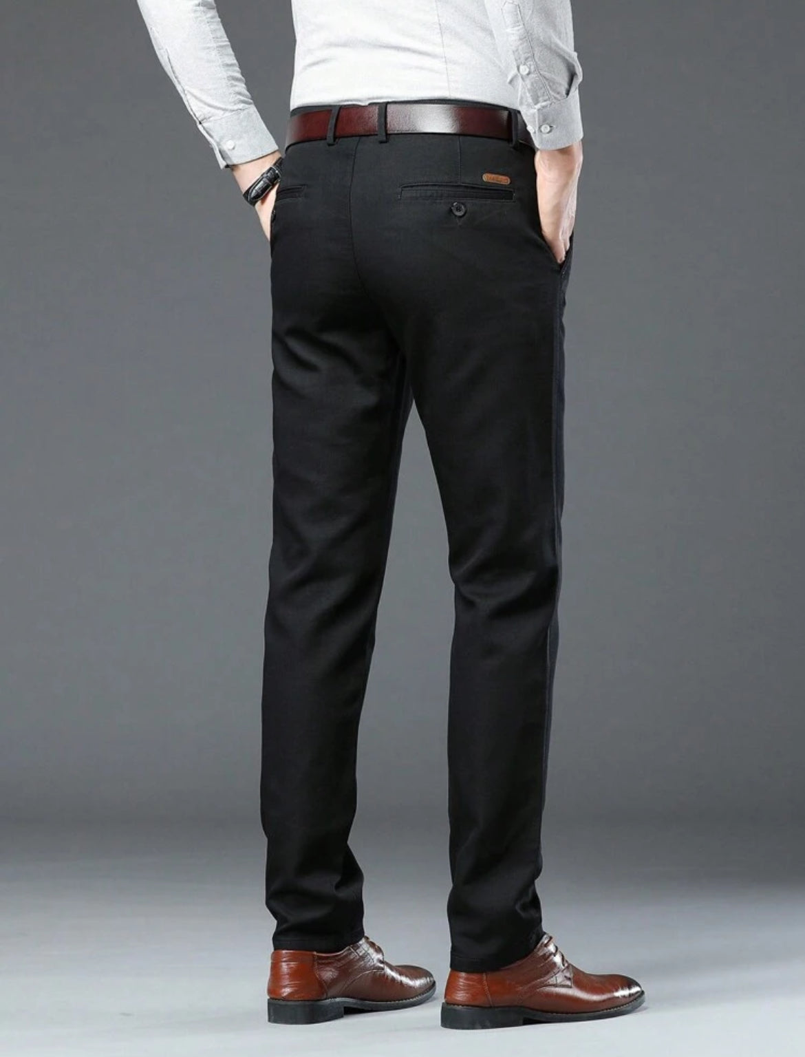 Men’s straight stretch business pants