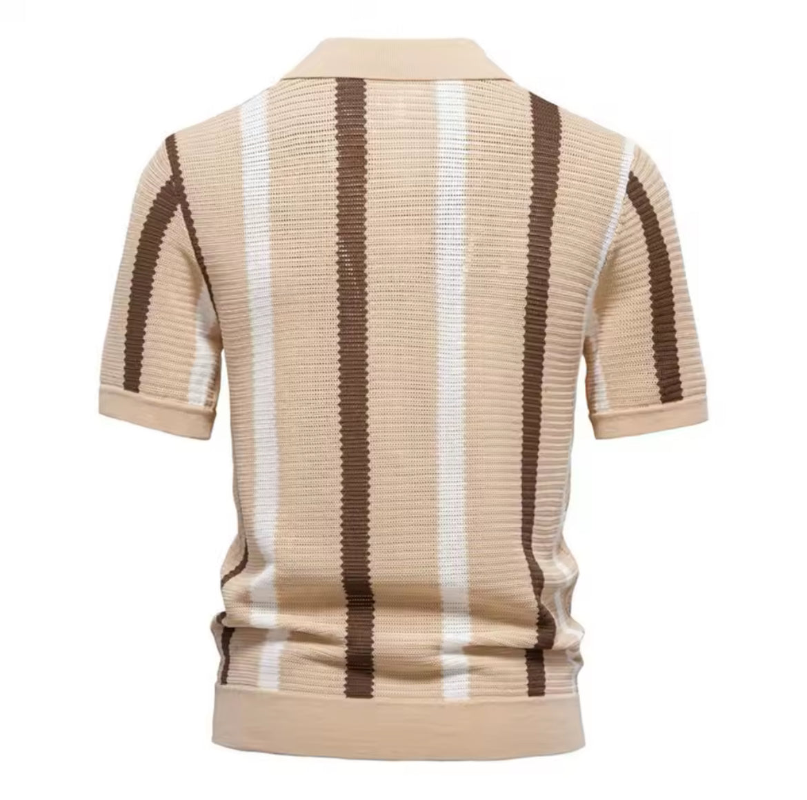 Stripped knit Polo men’s Tee