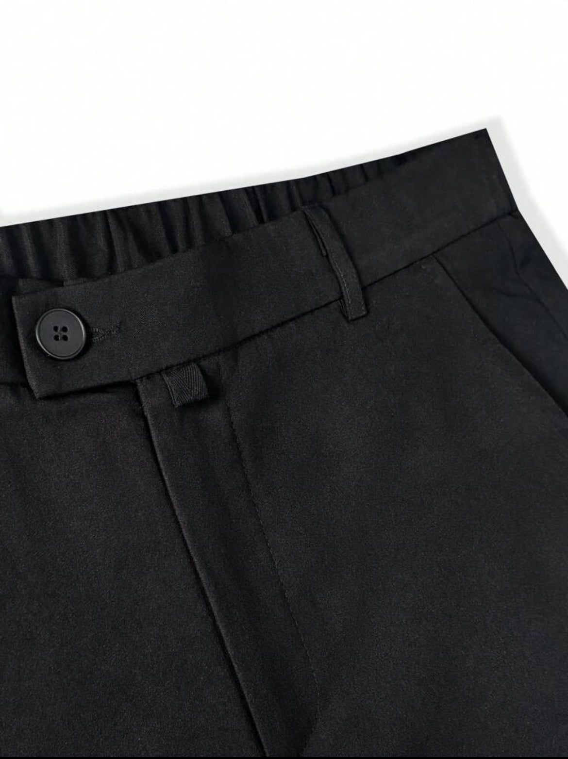 Men solid color slim fit suit pants
