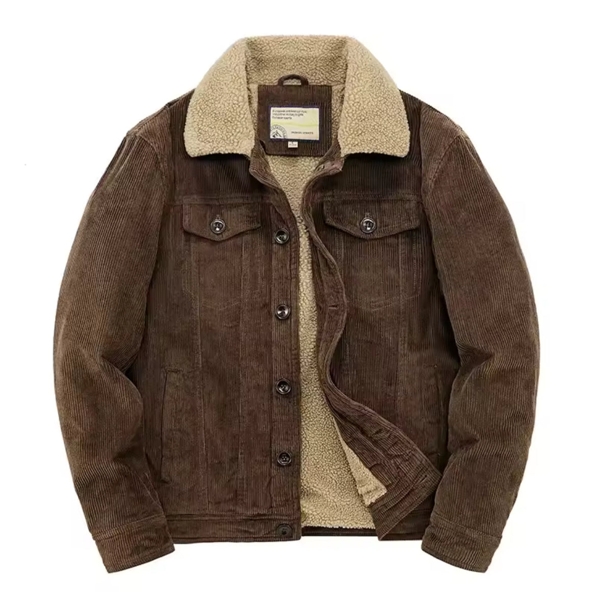 Rustic Sherpa Corduroy Jacket