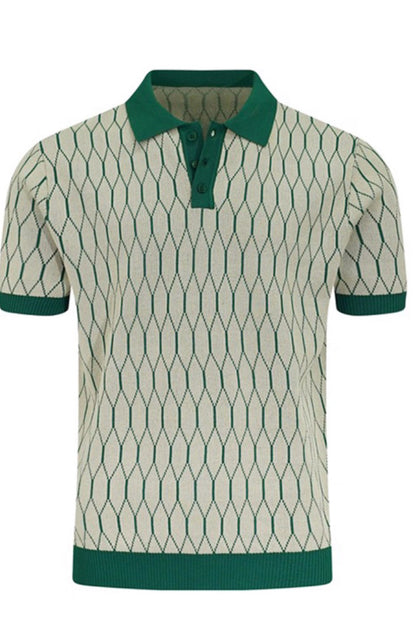 Textured Cuban Collar T-Shirt