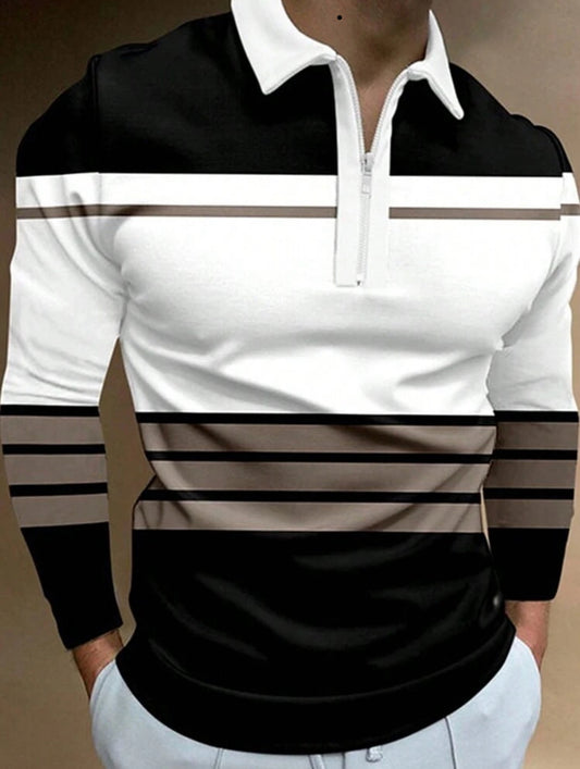 Men’s half zip Polo shirt