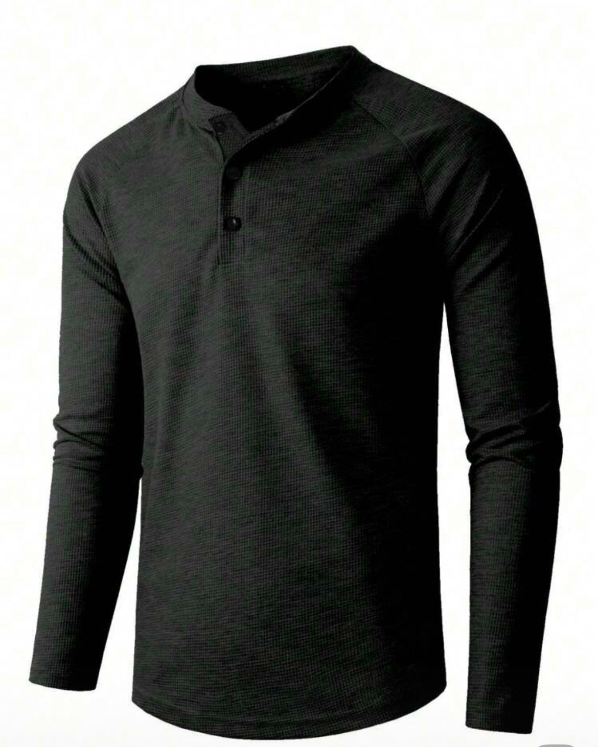 Men’s half button Knit Tee