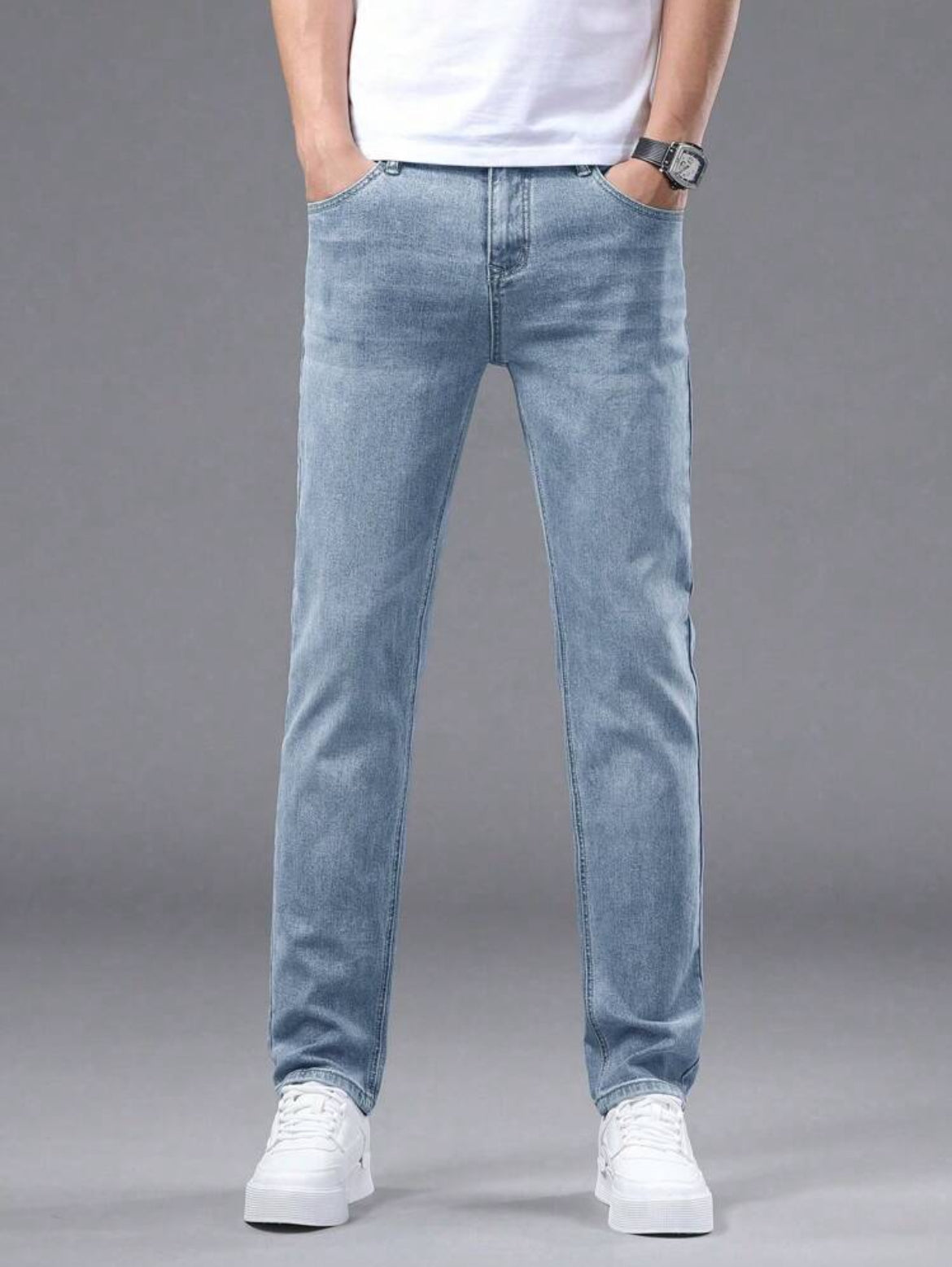 Men stretchy straight Fit Jeans