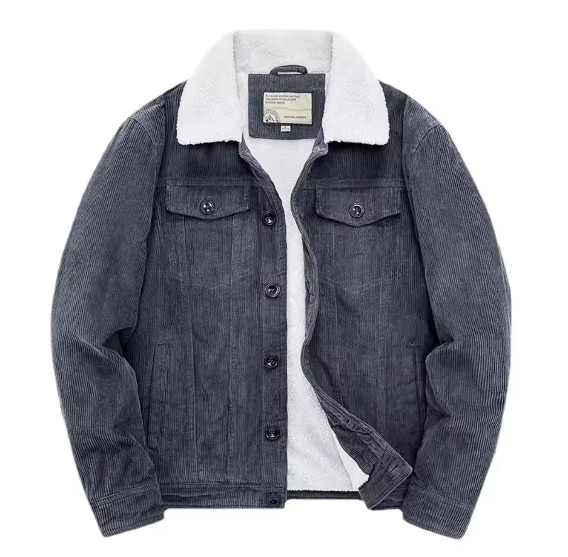 Rustic Sherpa Corduroy Jacket