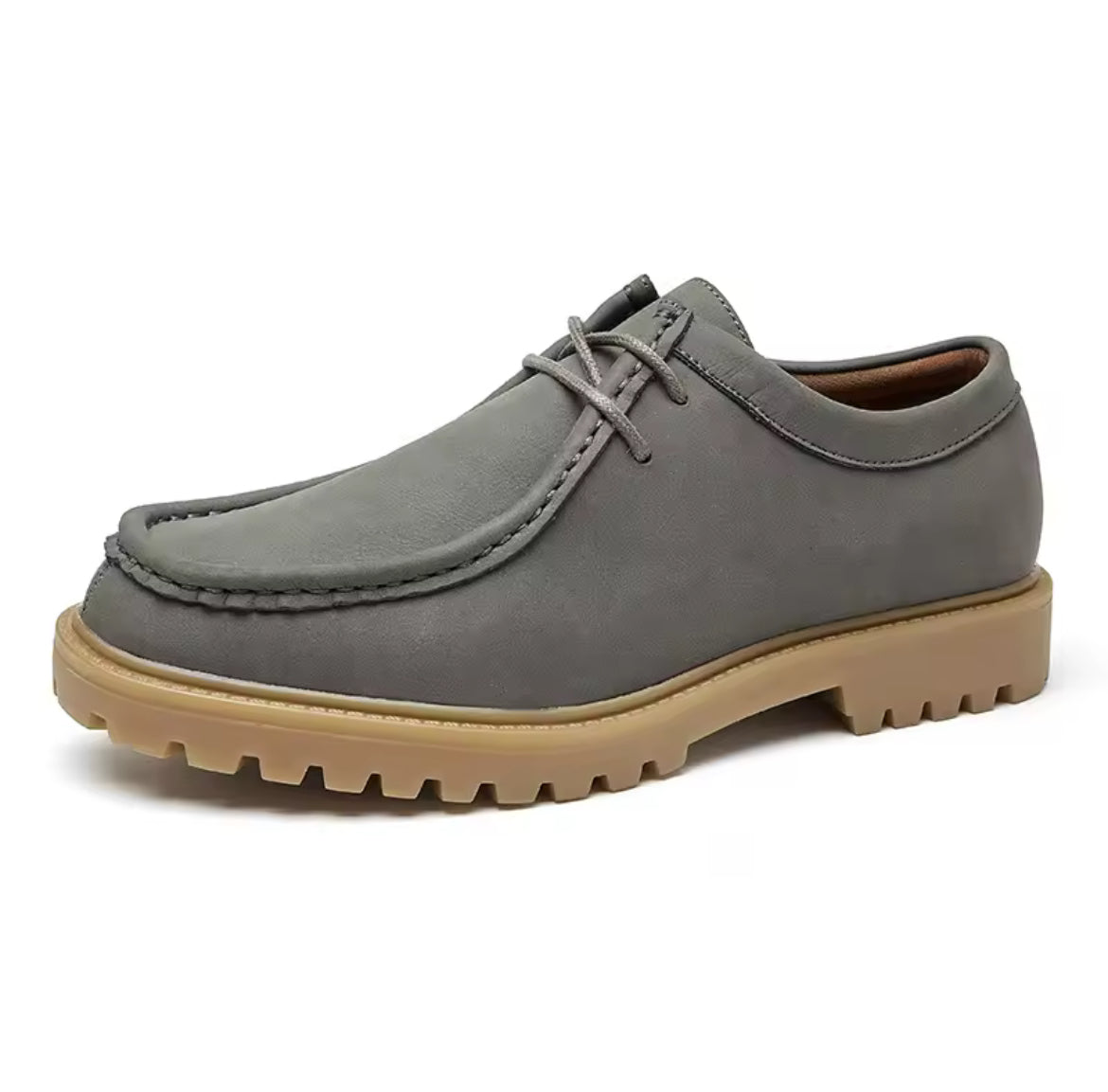 Classic retro lace up casual derby shoes