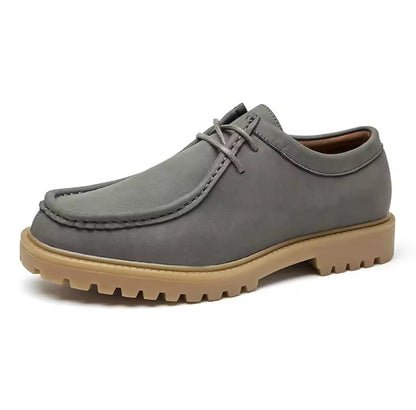 Classic retro lace up casual derby shoes