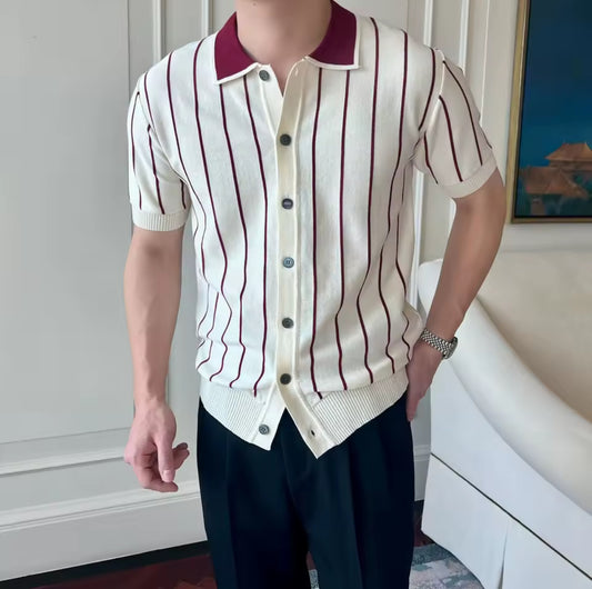 Short sleeve men’s knit shirt new arrival