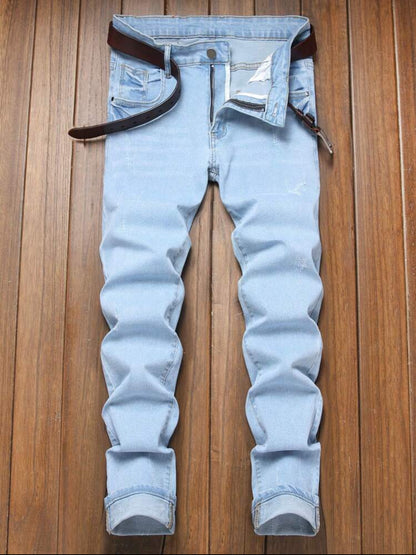 Men stretchy straight Fit Jeans