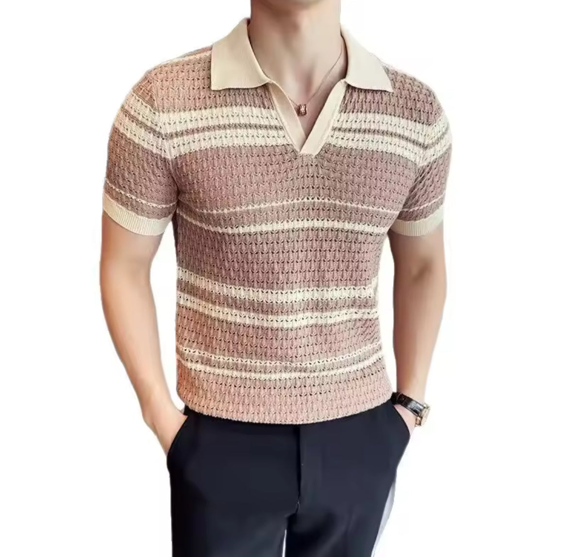 Velin Knit smart casual polo
