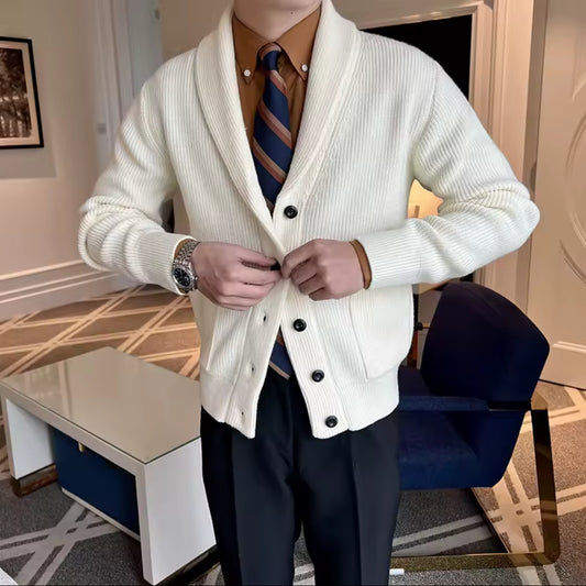 Velin Knitted men’s Autumn/winter Luxury button Cardigan