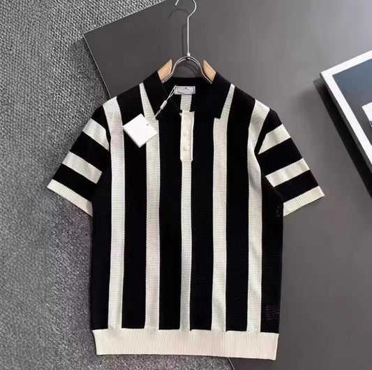 Striata men’s Knit Polo