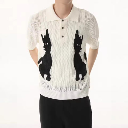 Men’s knit polo Tee