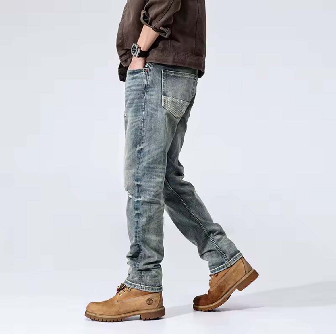 Men’s high quality slim fit denim jeans