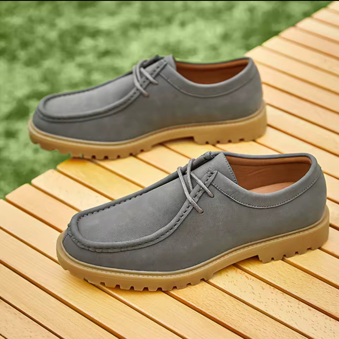 Classic retro lace up casual derby shoes