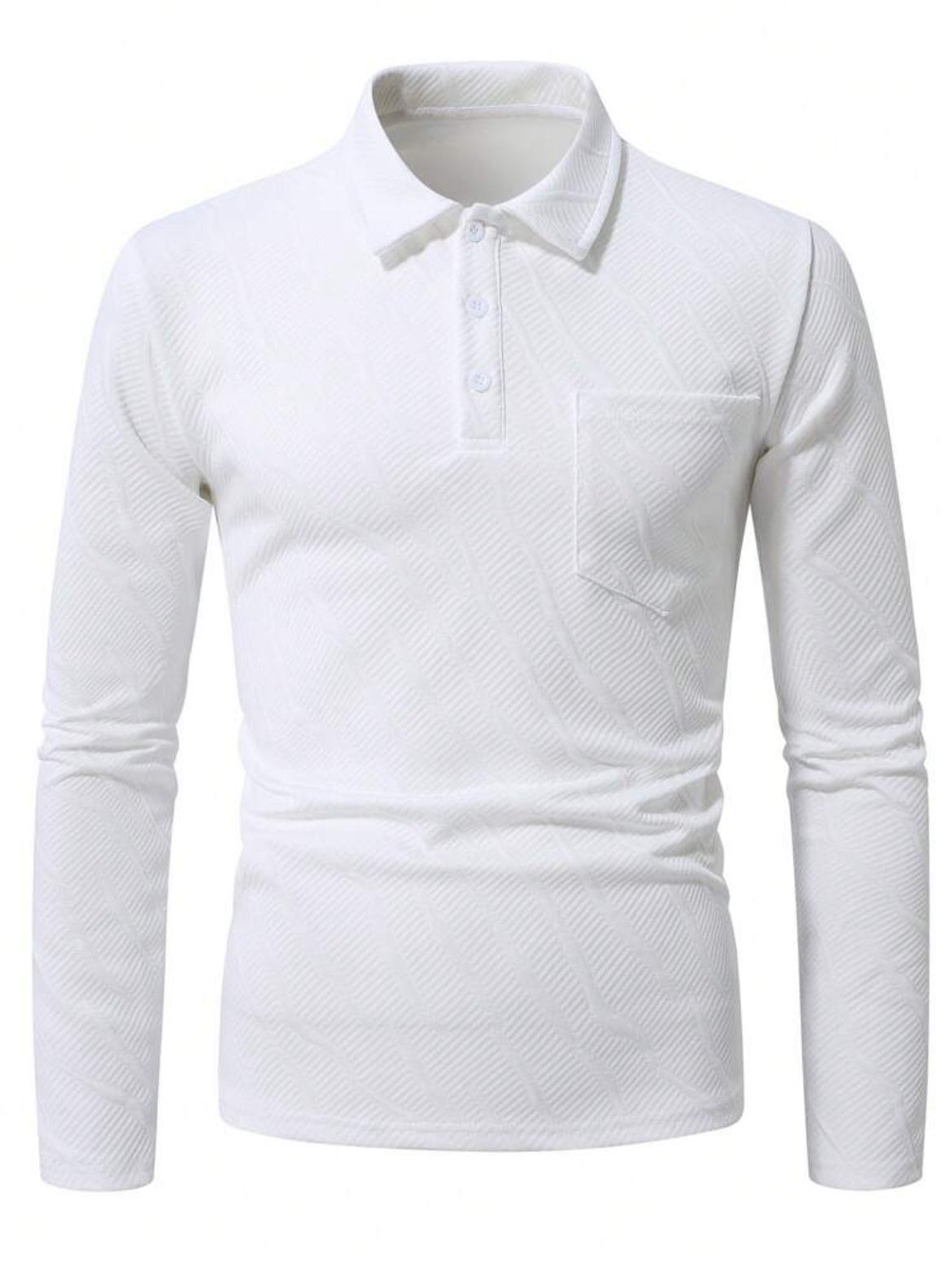 Men’s long sleeve pocket Polo shirt