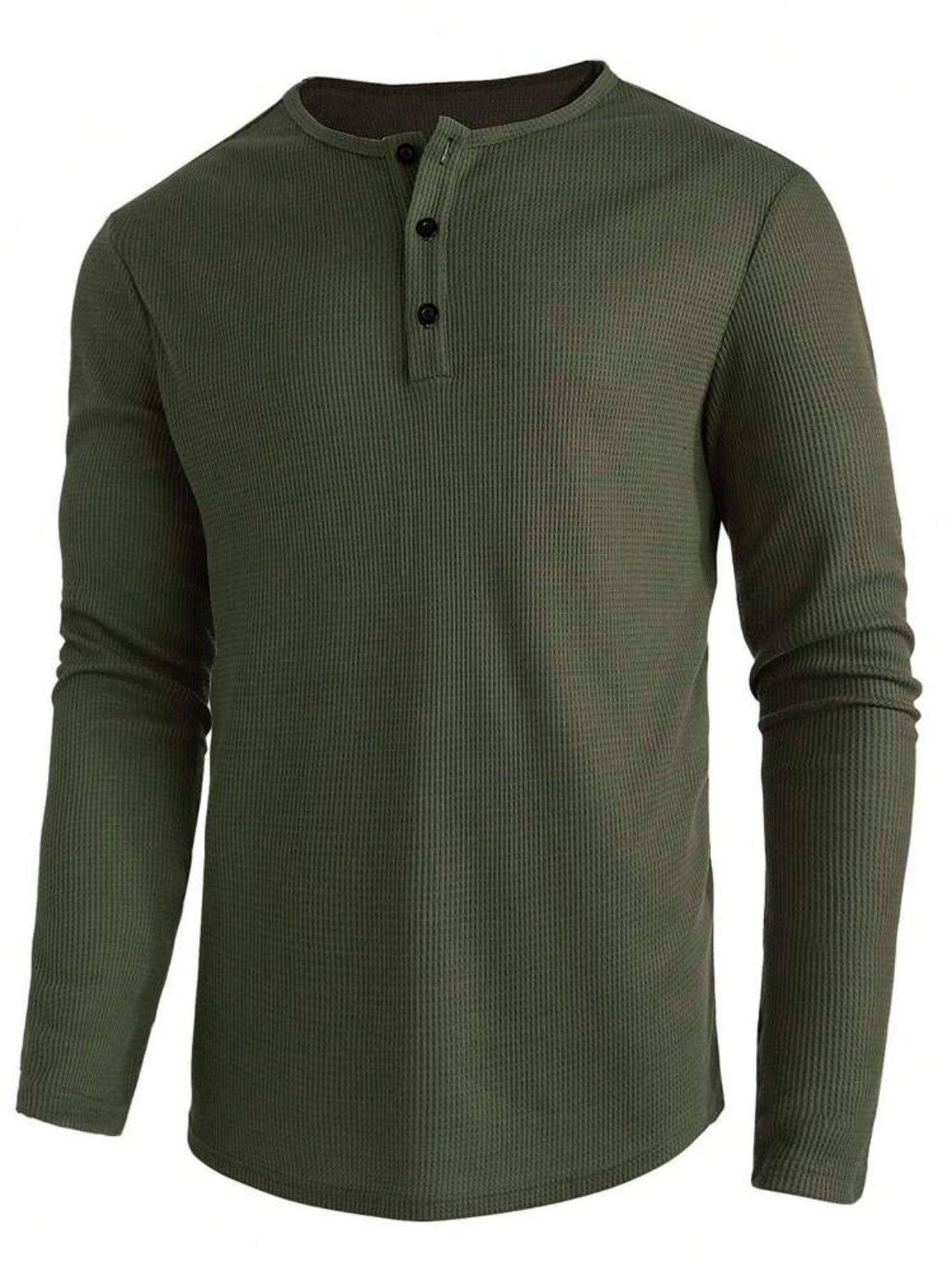 Men’s half button Knit Tee