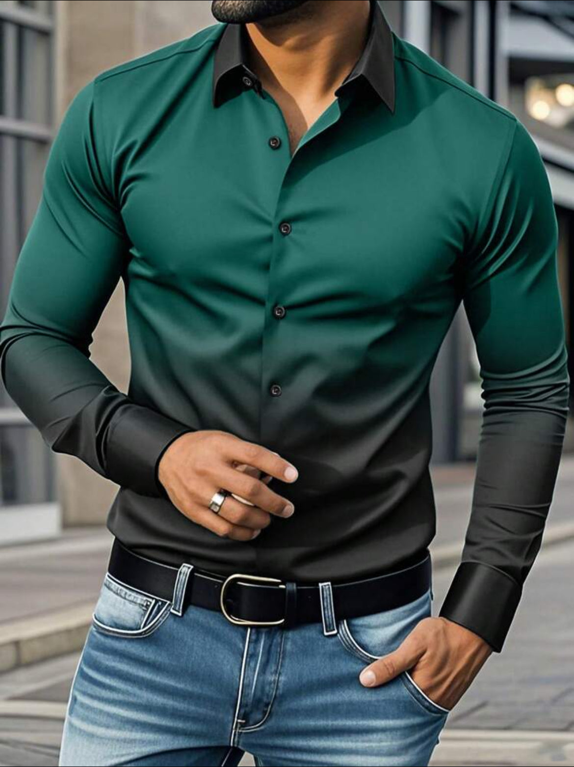 Men’s Gradient long sleeve shirt
