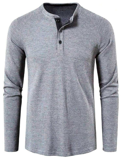 Men’s half button Knit Tee