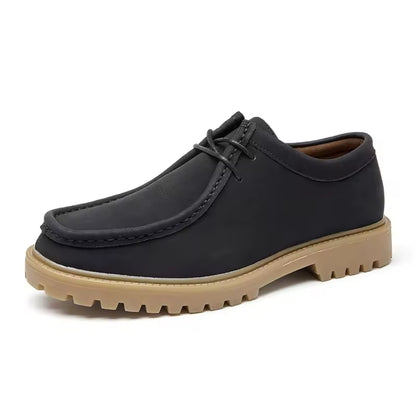 Classic retro lace up casual derby shoes