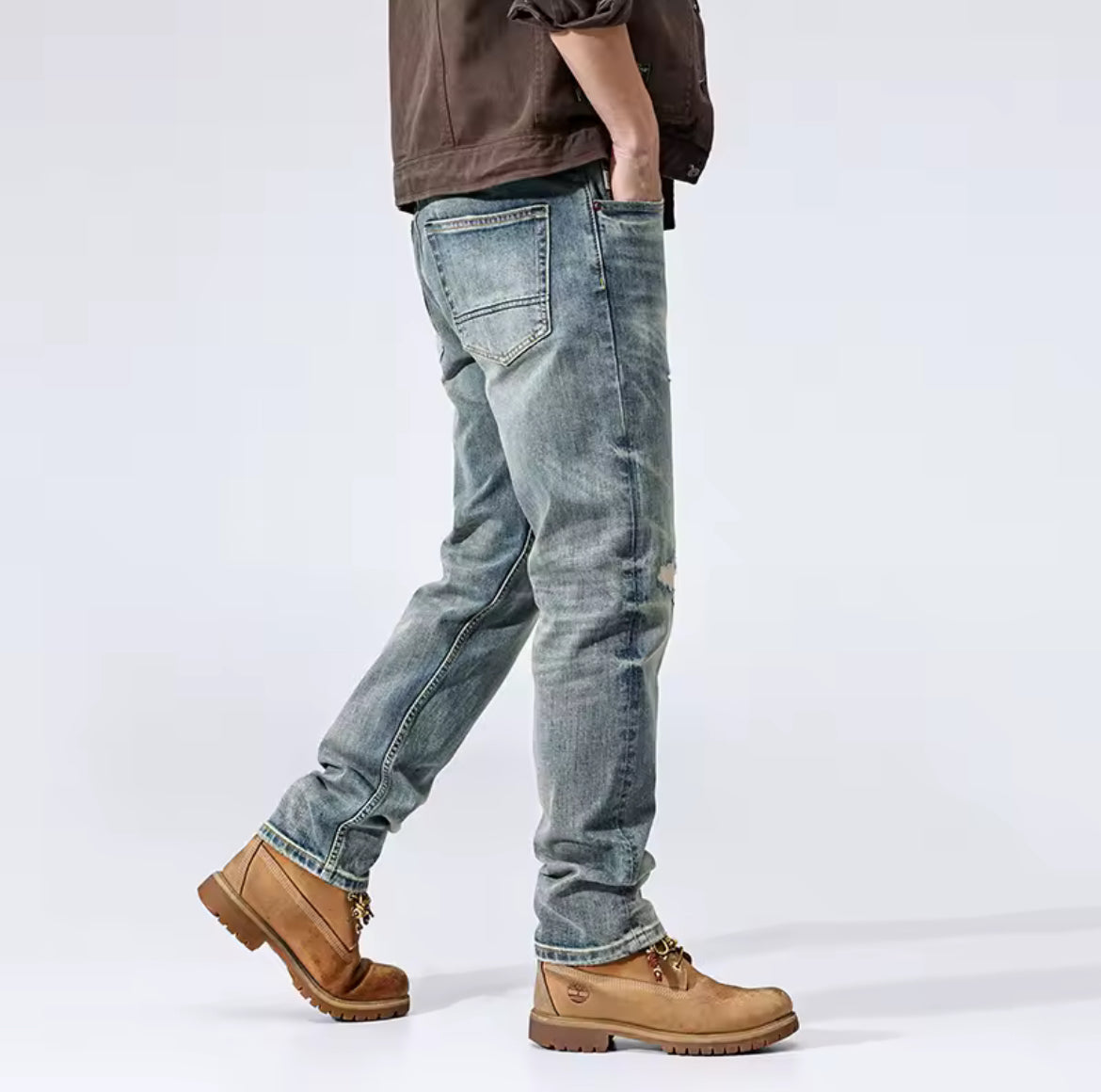 Men’s high quality slim fit denim jeans
