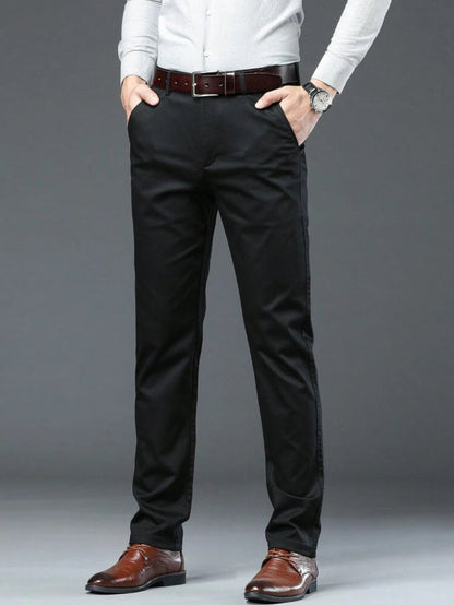 Men’s straight stretch business pants