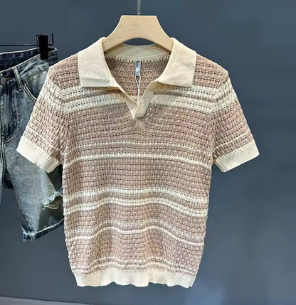 Velin Knit smart casual polo